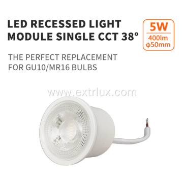 Led recessed module downlight spotlight 38° 5w